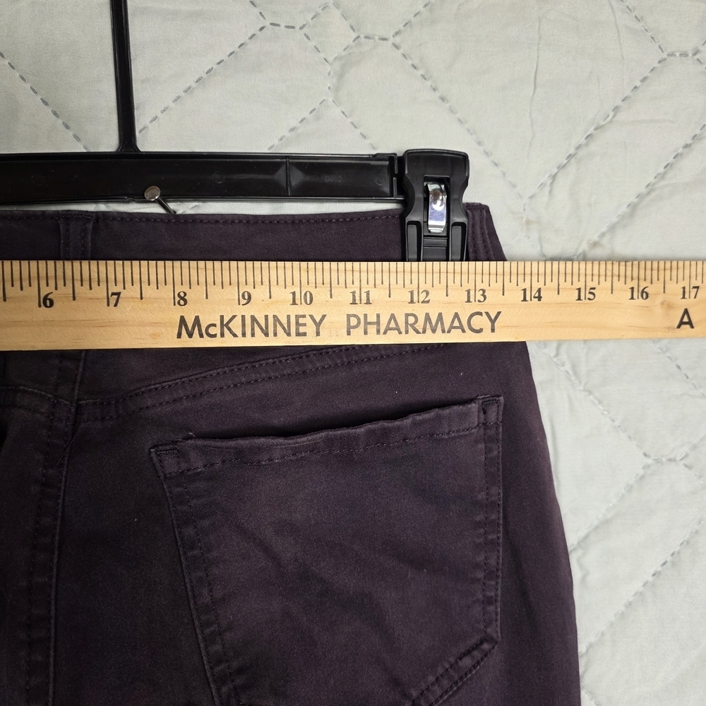 Mudd Women's FLX Stretch Jeans Casual Solid Purple Indigo Skinny Sz 5 - Picture 12 of 12